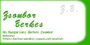zsombor berkes business card